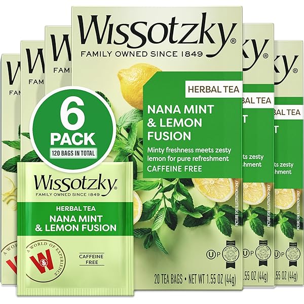 Amazon.com : Wissotzky Nana Mint Ginger & Citrus Herbal Tea,(6
